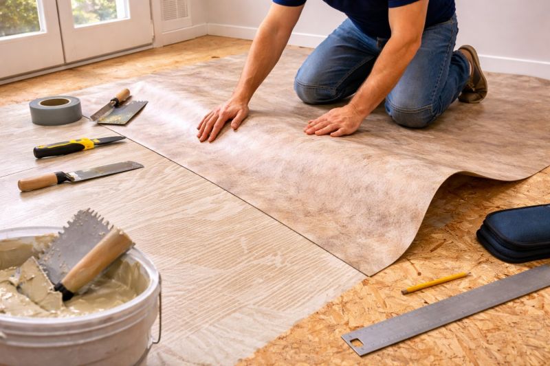 Sheet Vinyl Installation in Evans, CO