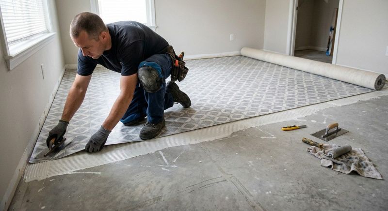 Sheet Vinyl Installation in Evans, CO